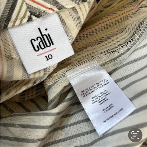 CAbi NWT sage multi- stripe convertible tie strap pants *shop@iamwarrior - Picture 14 of 15